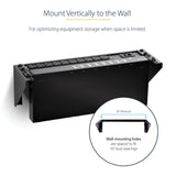 StarTech.com 3U 19” Wall Mount Vertical Rack Bracket, Wall Mount Patch Panel Bracket for Data/AV/IT/Computer Equipment, 3U Rack for Cabinet or Server Room, Supports 150lb (68kg) Capacity