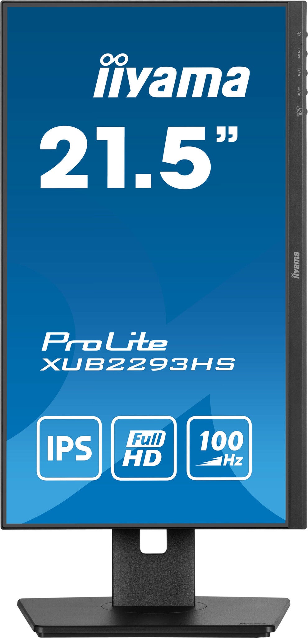iiyama ProLite 21.5” IPS 3-side borderless monitor with height-adjustable stand for multi-monitor set-ups