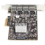 StarTech.com 4-Port USB PCIe Card - 10Gbps USB 3.1/3.2 Gen 2 Type-A PCI Express Expansion Card with 2 Controllers - 4x USB-A - USB PCIe Add-On Adapter Card - Windows/Mac/Linux