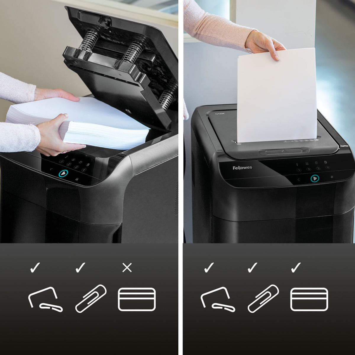 Fellowes AutoMax 600M - Shredder - micro-cut - 2 x 12 mm - P-5