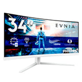 Philips Evnia 5000 34M2C5501A/00 computer monitor 86.4 cm (34") 3440 x 1440 pixels Wide Quad HD LCD White