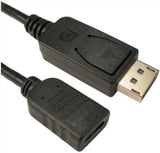 Target HDHDPORT-005CAB video cable adapter 0.15 m DisplayPort HDMI Black