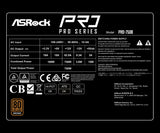 Asrock PRO-750B power supply unit 750 W 24-pin ATX ATX Black