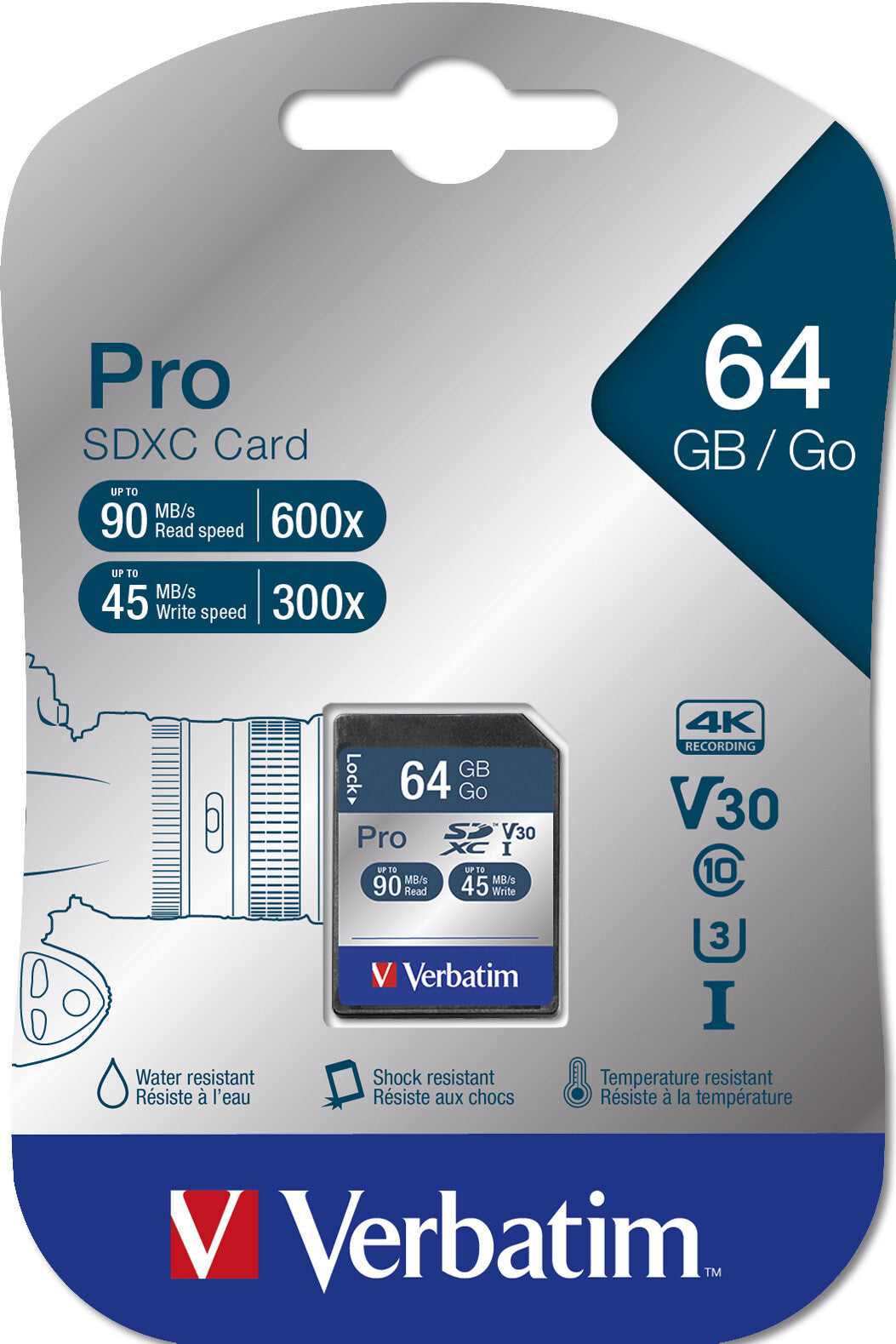 Verbatim Pro 64 GB SDXC UHS Class 10