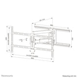 Neomounts WL40-550BL18 TV mount wall 43-75" - full motion - easy install