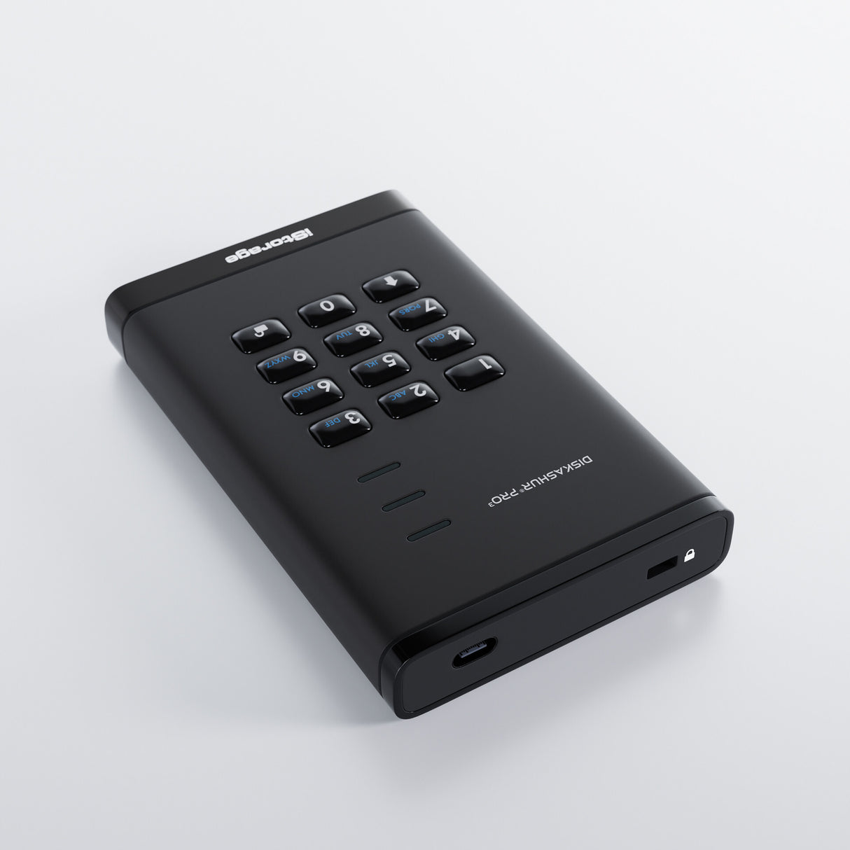 iStorage diskAshur PRO³ SSD 16TB | Secure Portable Solid State Drive |FIPS 140-3 Level 3 compliant | AES-XTS 256-bit Hardware Encryption | PIN protected | OS & Platform Independent |GDPR, TAA Compliant|Brute force hack defence | Dust/Water Resistant