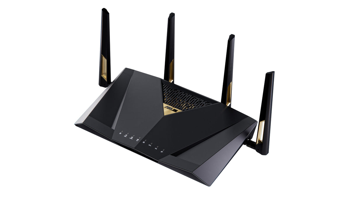 ASUS RT-BE88U wireless router 10 Gigabit Ethernet Dual-band (2.4 GHz / 5 GHz) Black, Grey