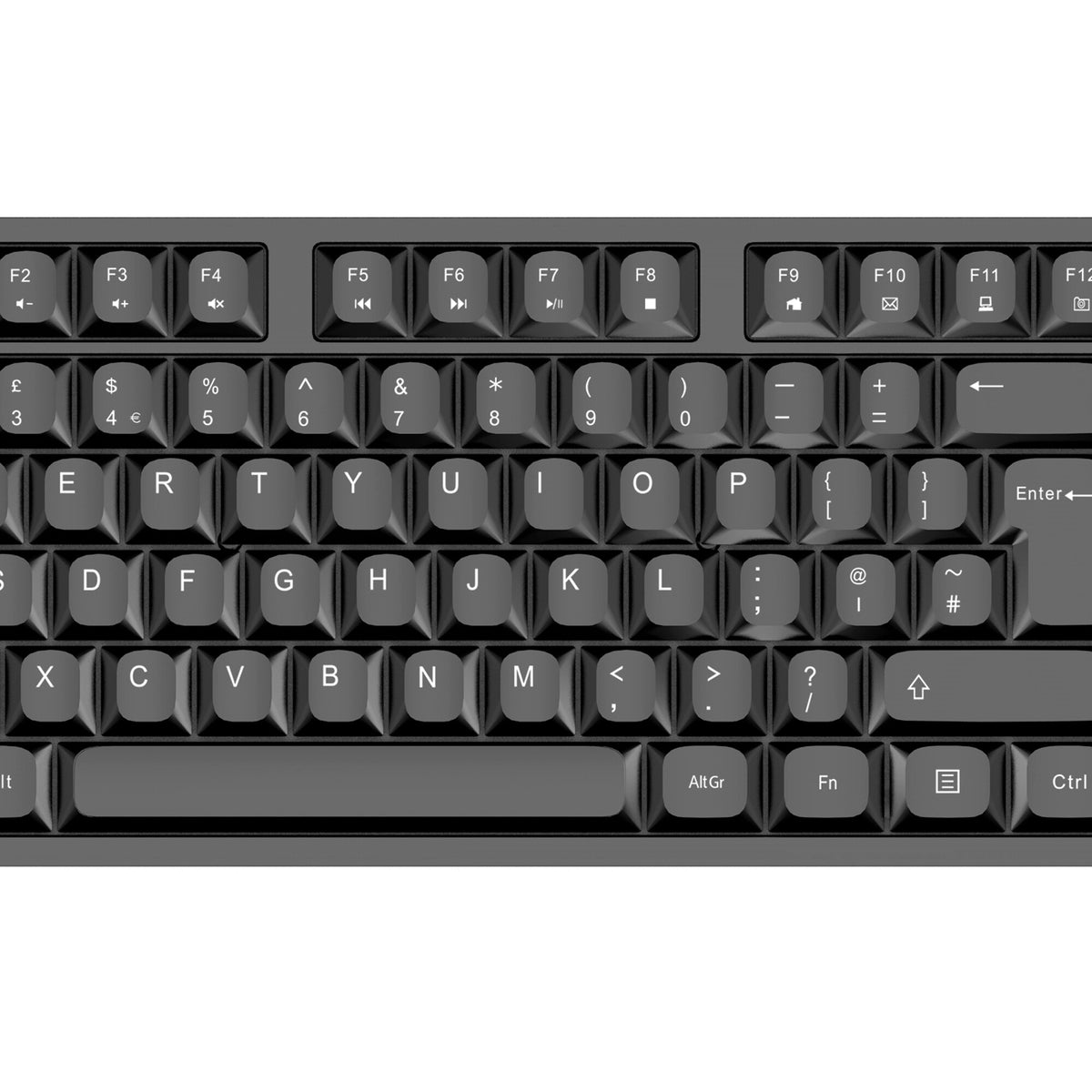 VIDA OFFICE 2IN1 USB KIT keyboard Mouse included Home/Office QWERTY UK English Black