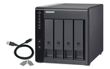 QNAP TR-004 16TB 4x4TB Seagate IronWolf 4 Bay NAS Desktop HDD/SSD enclosure Black 2.5/3.5"