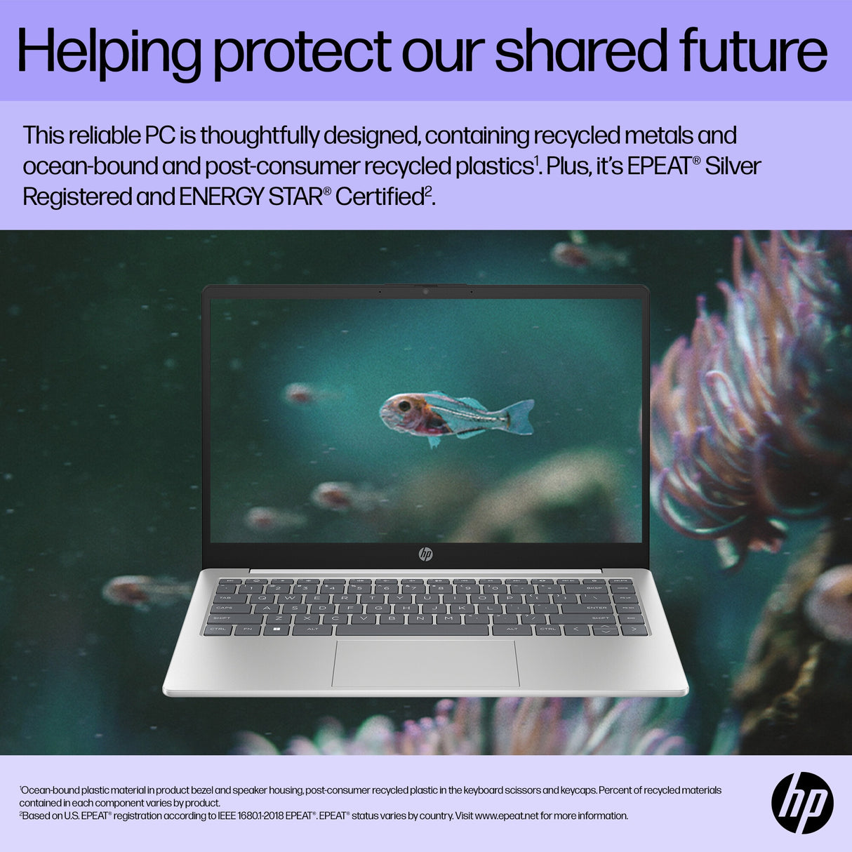 HP 14-ep0022na Intel® Core™ i5 i5-1334U Laptop 35.6 cm (14") Full HD 8 GB DDR4-SDRAM 256 GB SSD Wi-Fi 6 (802.11ax) Windows 11 Home Silver