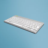R-Go Tools Ergonomic keyboard R-Go Compact Break, compact keyboard with break software, QWERTY (UK), Bluetooth, white
