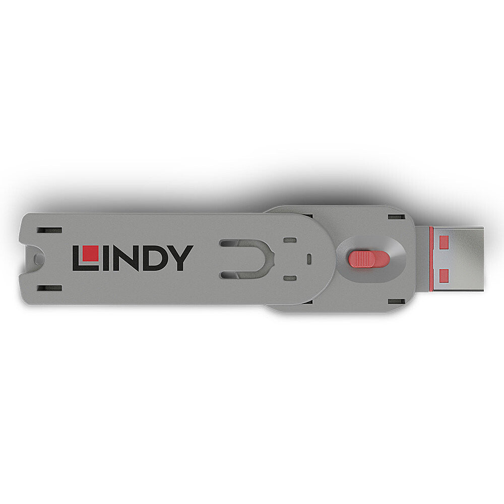 Lindy USB Type A Port Blocker Key, Pink