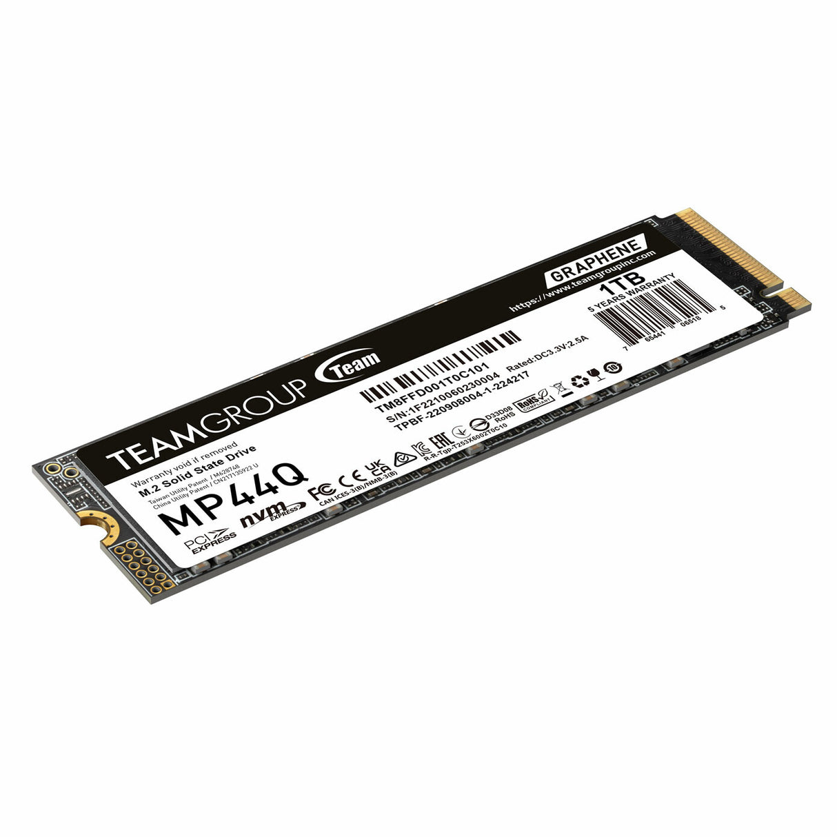 Team Group MP44Q 4 TB M.2 PCI Express 4.0 NVMe QLC 3D NAND