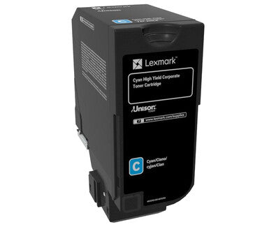 Lexmark 74C2HCE toner cartridge 1 pc(s) Original Cyan