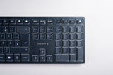 CHERRY KW 9100 SLIM keyboard Universal RF Wireless + Bluetooth AZERTY French Black