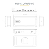 StarTech.com Dual-Monitor USB4 Docking Station, Dual 4K 120Hz or Single 8K 60Hz HDMI, 100W Laptop Charging, 2.5GbE, USB-C Multi-Monitor Dock, Driverless