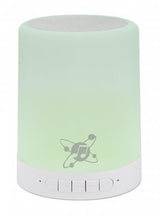Manhattan Sound Science Bluetooth Speaker, 5 hour Playback time, Range 10m, microSD card reader (32GB), Aux 3.5mm connector, Output 3W, USB-A charging cable included, 1200mAH battery, Bluetooth v5, Built-in hanger, White, 3 Year Warranty