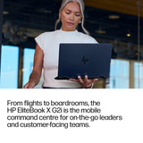 HP EliteBook X G2i 14 inch Notebook Next Gen AI PC Wolf Pro Security Edition Copilot+ PC Intel Core Ultra 5 325 Laptop 35.6 cm (14") 3K 32 GB LPDDR5x-SDRAM 512 GB SSD Wi-Fi 7 (802.11be) Windows 11 Pro Blue