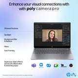 HP OmniBook Ultra 14-fd0002na Copilot+ PC AMD Ryzen AI 9 365 Laptop 35.6 cm (14") Touchscreen 2.2K 32 GB LPDDR5x-SDRAM 1 TB SSD Wi-Fi 7 (802.11be) Windows 11 Home Silver