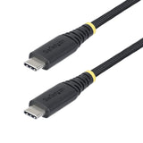StarTech.com 3ft (1m) USB-C Charging Cable, Durable and Ultra-Flexible, 240W (5A) PD EPR, USB 2.0 Laptop Charger Cable, USB-IF Certified, Rugged USB-C Charging Cord