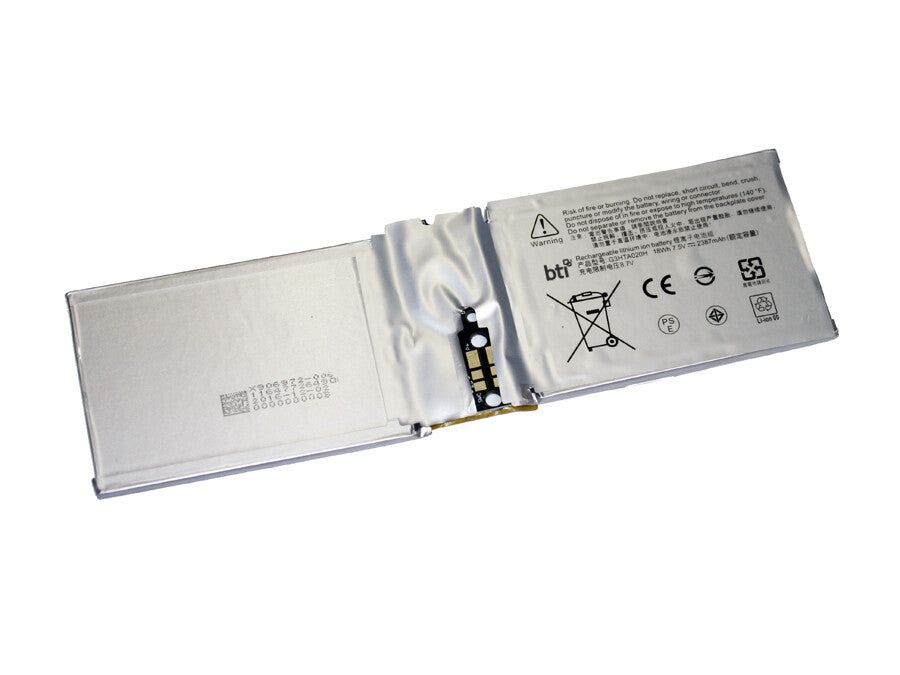 BTI G3HTA044H compatible 18Wh 2-cell battery for MICROSOFT SURFACE BOOK 1