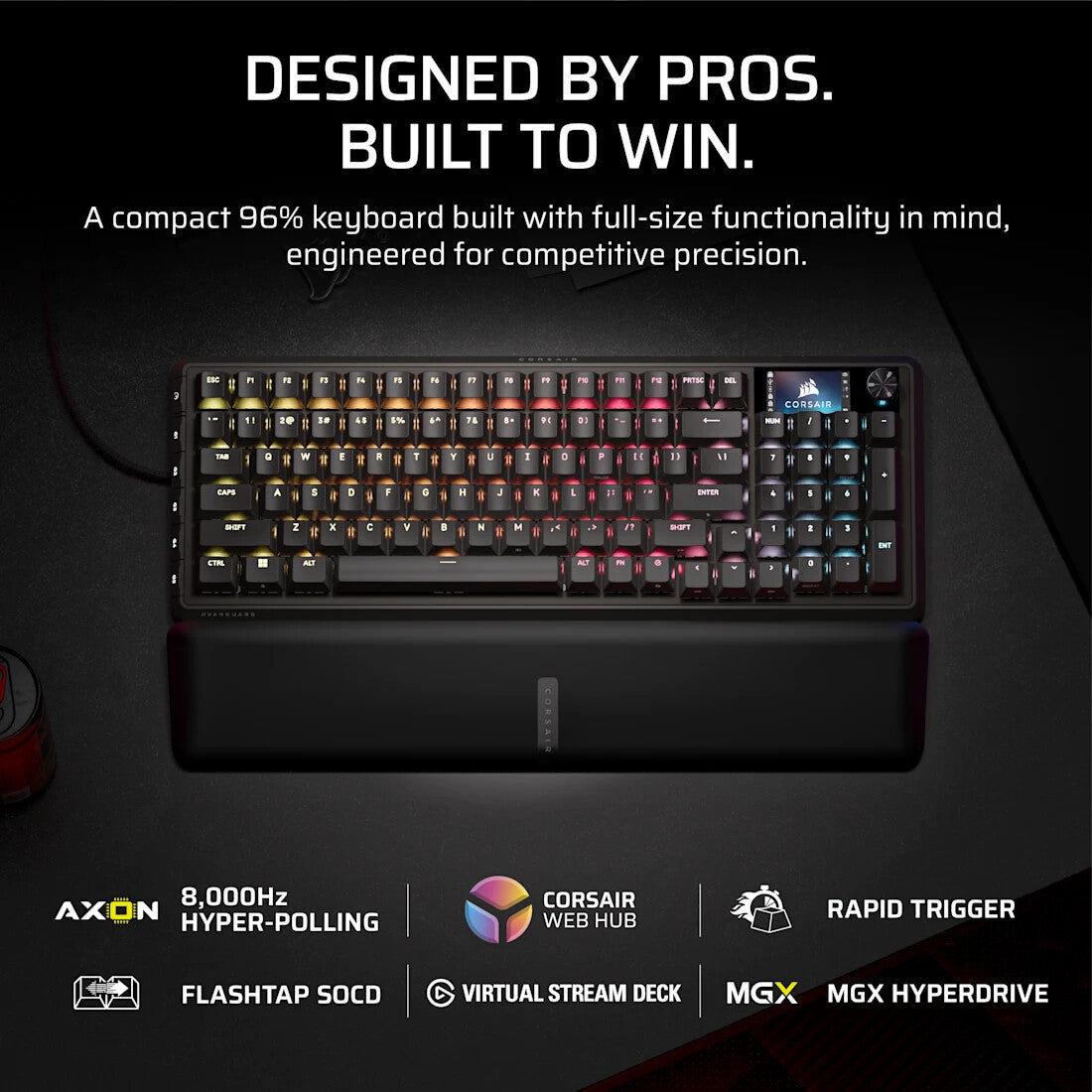 Corsair VANGUARD 96 W/L KB MLX keyboard Gaming USB QWERTY US English Black