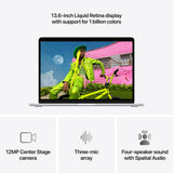 Apple MacBook Air 13-inch : M5 chip with 10‑core CPU and 10‑core GPU, 24GB, 1TB SSD - Silver