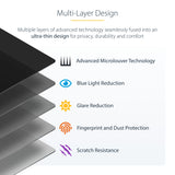 StarTech.com 4-Way Privacy Screen For 13-inch Surface Pro 8/9/X Laptop, Portrait/Landscape Modes, Touch-Enabled, +/- 30 Deg. View, Blocks up to 51% Blue Light, Anti-Glare