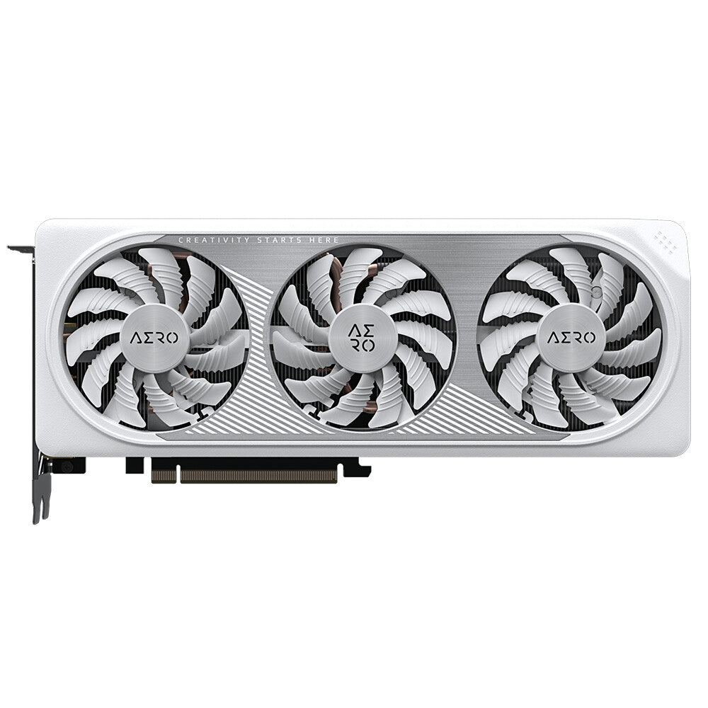 Tarjeta Gráfica Gigabyte Nvidia GeForce RTX 4060Ti AERO OC 8GB Triple Fan Blanca