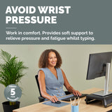Fellowes Keyboard Wrist Rest Breyta Keyboard Wrist Support with Antibacterial Protection Ergonomic Wrist Support Marine