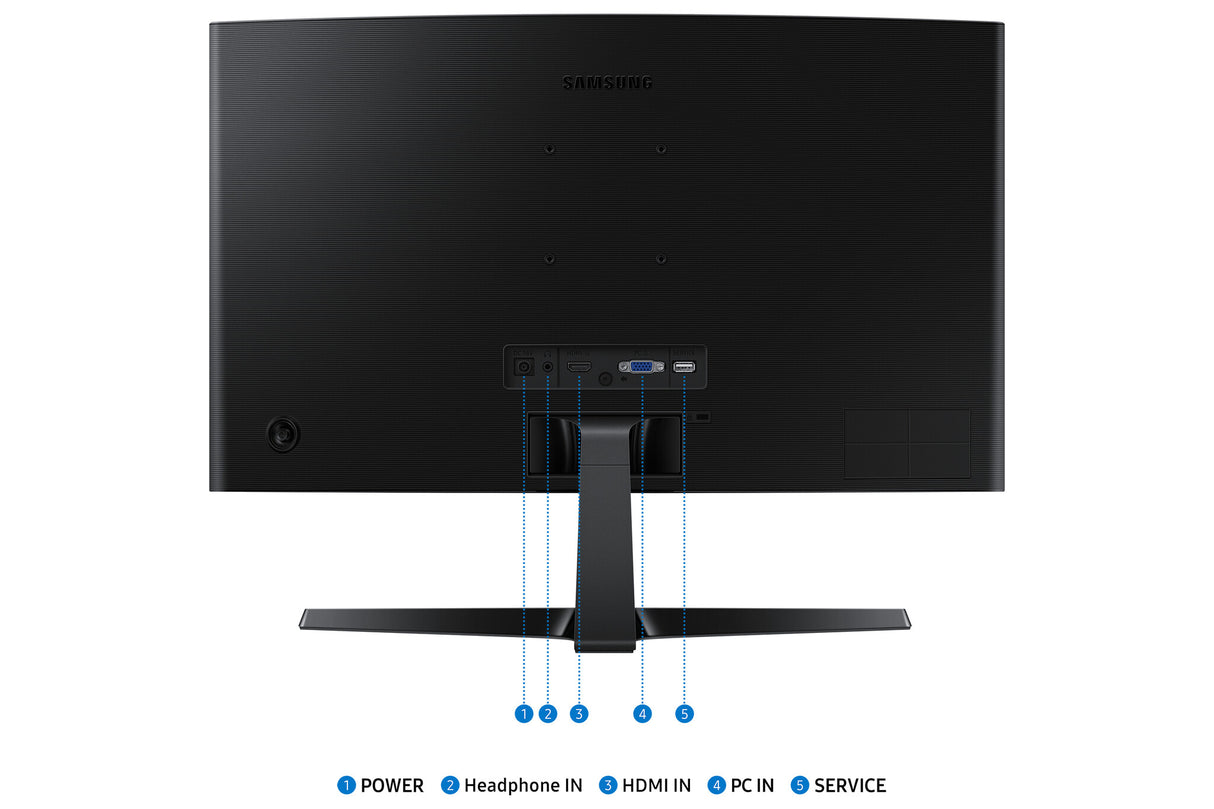 Samsung LS24D366GAU computer monitor 61 cm (24") 1920 x 1080 pixels Full HD LCD Black