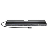 j5create JCD542-N USB-C® Dual HDMI™ Docking Station, includes 2x HDMI ports and 4x USB ports, Grey & Black