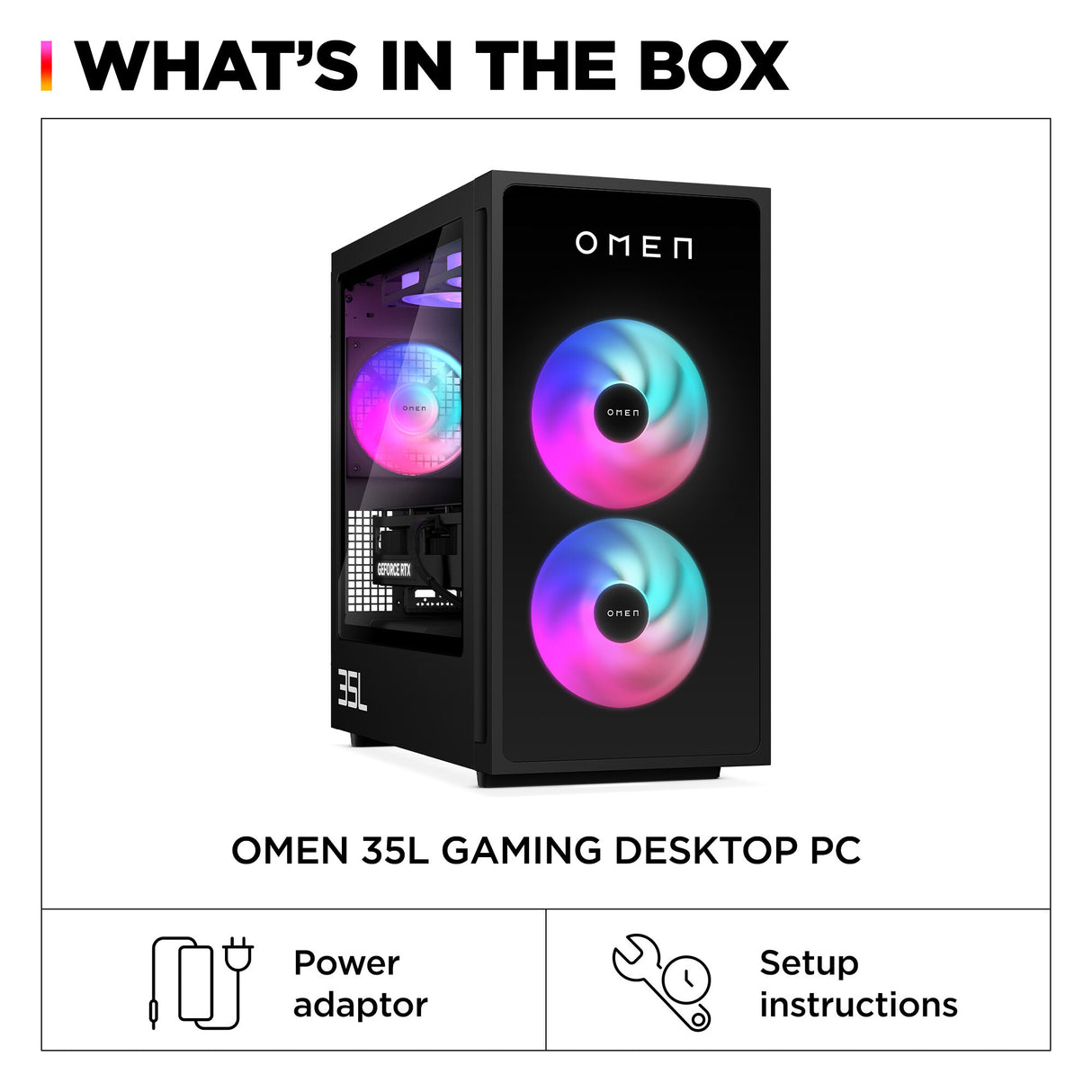 HP OMEN 35L Gaming GT16-0038na AMD Ryzen™ 7 8700F 32 GB DDR5-SDRAM 1 TB SSD NVIDIA GeForce RTX 5060 Ti Windows 11 Home Tower PC AI PC Black