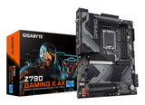 GIGABYTE Z790 GAMING X AX Motherboard - Supports Intel Core 14th CPUs, 16*+1+2 Phases Digital VRM, up to 7600MHz DDR5, 4xPCIe 4.0 M.2, Wi-Fi 6E, 2.5GbE LAN , USB 3.2 Gen 2