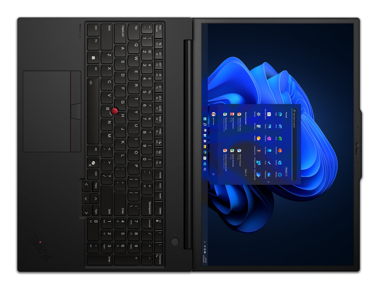 Lenovo ThinkPad P16s Gen 3 (Intel) Intel Core Ultra 7 155H Mobile workstation 40.6 cm (16") WUXGA 16 GB DDR5-SDRAM 512 GB SSD NVIDIA RTX 500 Ada Wi-Fi 6E (802.11ax) Windows 11 Pro UK English Black
