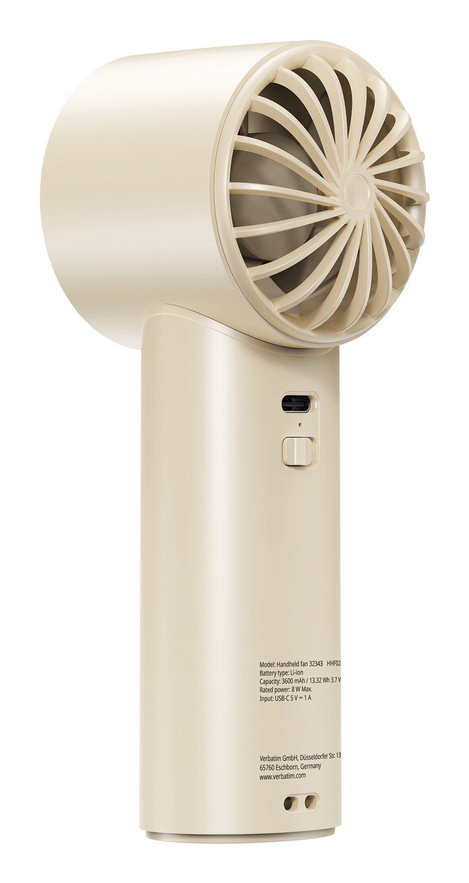 Verbatim Cool’n’Go IceTouch Handheld Fan White/Silver