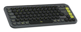 Logitech POP Icon Combo keyboard Mouse included Universal Bluetooth QWERTY UK English Graphite, Green