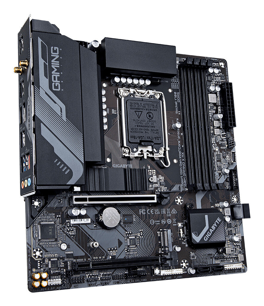 GIGABYTE B760M Gaming X AX Motherboard - Supports Intel Core 14th Gen CPUs, 8+1+1 Phases VRM, up to 7600MHz DDR5, 2xPCIe 4.0 M.2, Wi-Fi 6E, 2.5GbE LAN, USB 3.2 Gen 2