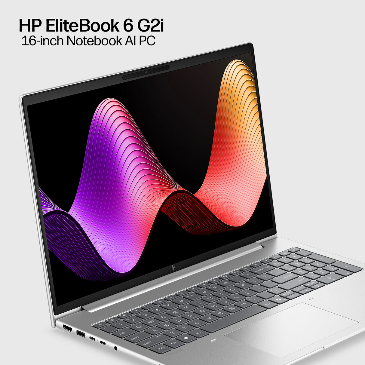 HP EliteBook 6 G2i 16 AI PC Intel Core 5 330 Laptop 40.6 cm (16") WUXGA 16 GB DDR5-SDRAM 512 GB SSD Wi-Fi 7 (802.11be) Windows 11 Pro Silver