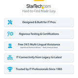 StarTech.com 3 m CAT6 Cable - Slim - Snagless RJ45 Connectors - Black