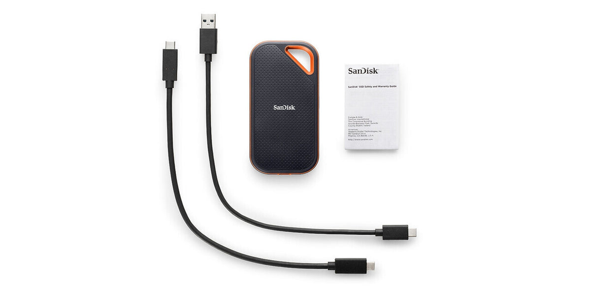 SanDisk Extreme PRO Portable 2 TB USB Type-C 3.2 Gen 2 (3.1 Gen 2) Black