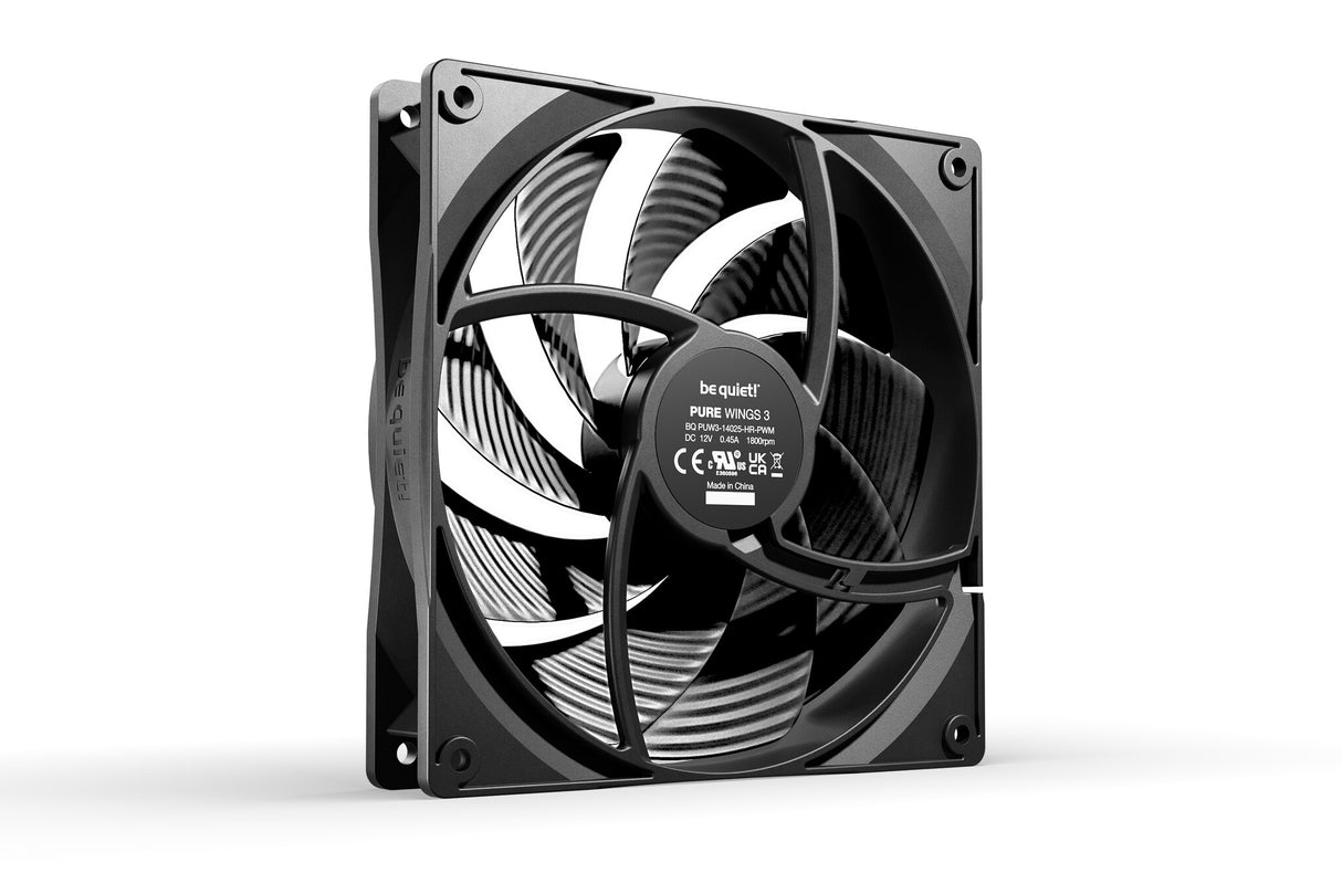 be quiet! Pure Wings 3 140mm PWM high-speed Computer case Fan 14 cm Black 1 pc(s)