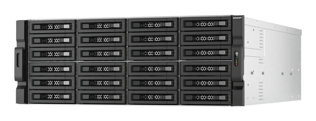 QNAP TL-R2400PES-RP storage drive enclosure HDD/SSD enclosure Black, Grey 2.5/3.5"