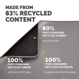 Fellowes Breyta XL Mouse Mat with Non-Slip Base XL Mouse Pad with Antibacterial Protection Grey