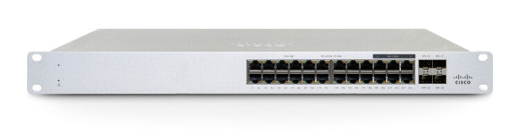 Cisco Meraki MS130-24P Managed L2 Gigabit Ethernet (10/100/1000) Power over Ethernet (PoE) 1U White
