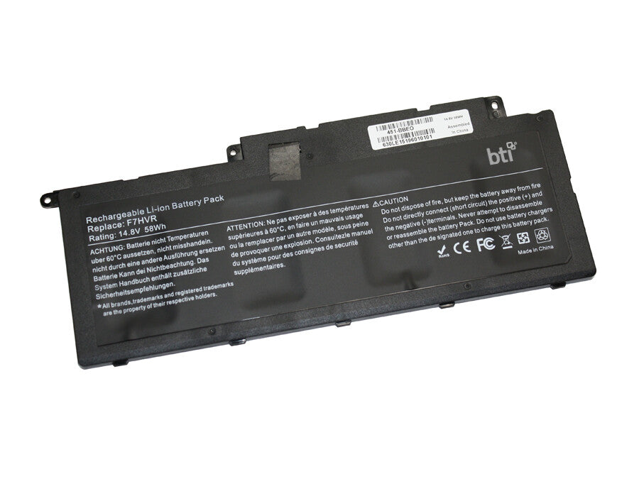 BTI G4YJM compatible 58Wh 4-cell battery for LATITUDE 7437