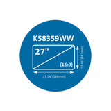 Kensington MagPro Magnetic Privacy Screen Filter for Monitors 27” (16:9)