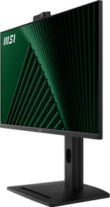 MSI Pro MP275QPDG 27 Inch Monitor, QHD (2560 x 1440), 100Hz, IPS, 1ms, 2x HDMI 2.0b, 1x DP 1.2a input, 1x DP 1.2a output, 1x Type-C (DP alt.) w/ 98W PD, 1x LAN, 4xUSB 5Gbps Type-A, 1x USB 5Gbps Type-B, Built-in Speakers, Webcam, Daisy Chain, HDR Ready, An