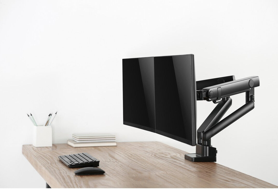Urban Factory FLEXEE DUAL: Spring Dual Monitor Arm - Black