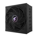 GIGABYTE AORUS ELITE P1000W ICE Power Supply Unit - PCIe 5.0, 80 PLUS Platinum, Fully modular design, 120mm Fan, ATX 3.0 compatible, EU Plug